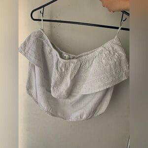Women’s White Hollister Strapless Top